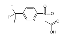 2-[5-(trifluoromethyl)pyridin-2-yl]sulfonylacetic acid结构式