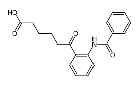 6-(2-benzoylamino-phenyl)-6-oxo-hexanoic acid Structure