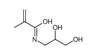 N-(2,3-dihydroxypropyl)-2-methylprop-2-enamide结构式