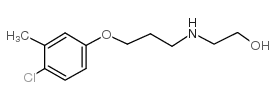 2-[3-(4-chloro-3-methylphenoxy)propylamino]ethanol结构式