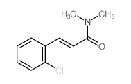 (E)-3-(2-chlorophenyl)-N,N-dimethyl-prop-2-enamide structure