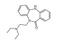 5-[2-(diethylamino)ethyl]-11H-benzo[b][1,4]benzodiazepin-6-one结构式