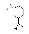 1-chloro-3-(2-chloropropan-2-yl)-1-methylcyclohexane结构式