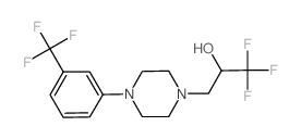 1,1,1-trifluoro-3-[4-[3-(trifluoromethyl)phenyl]piperazin-1-yl]propan-2-ol结构式