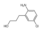 3-(2-amino-5-chlorophenyl)propan-1-ol结构式