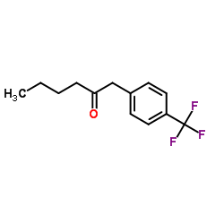 1-[4-(Trifluoromethyl)phenyl]-2-hexanone Structure