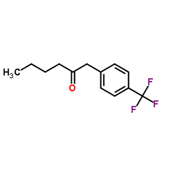 1-[4-(Trifluoromethyl)phenyl]-2-hexanone结构式