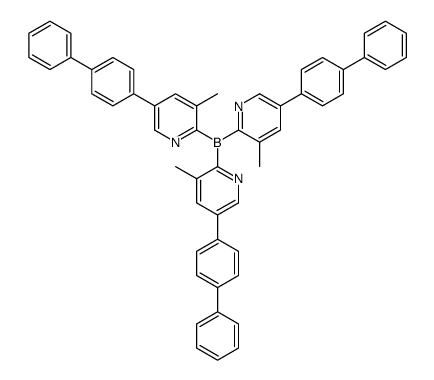 tris[3-methyl-5-(4-phenylphenyl)pyridin-2-yl]borane结构式