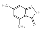 5,7-Dimethyl(1,2,4)triazolo(4,3-a)pyridin-3(2H)-one结构式