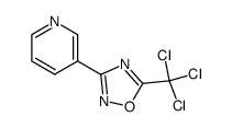 3-(5-trichloromethyl-[1,2,4]oxadiazol-3-yl)-pyridine Structure