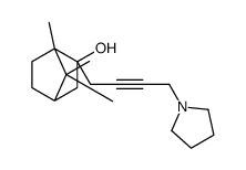 4,7,7-trimethyl-3-(4-pyrrolidin-1-ylbut-2-ynyl)bicyclo[2.2.1]heptan-3-ol Structure