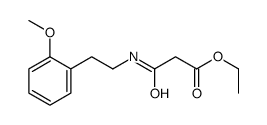 ethyl 3-[2-(2-methoxyphenyl)ethylamino]-3-oxopropanoate结构式