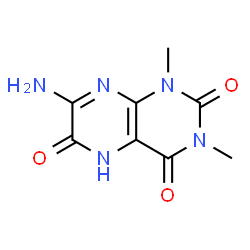 2,4,6(3H)-Pteridinetrione,7-amino-1,5-dihydro-1,3-dimethyl- Structure