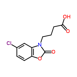 4-(5-Chloro-2-oxo-1,3-benzoxazol-3(2H)-yl)butanoic acid结构式