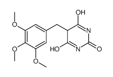 5-[(3,4,5-trimethoxyphenyl)methyl]-1,3-diazinane-2,4,6-trione结构式