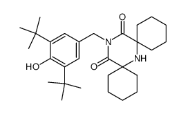 15-(3,5-di-tert-butyl-4-hydroxy-benzyl)-7,15-diaza-dispiro[5.1.5.3]hexadecane-14,16-dione Structure