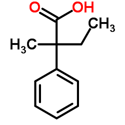 2-Methyl-2-phenylbutanoic acid structure