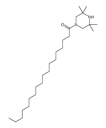 1-(3,3,5,5-tetramethylpiperazin-1-yl)octadecan-1-one结构式