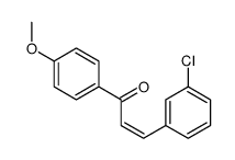 3-(3-chlorophenyl)-1-(4-methoxyphenyl)prop-2-en-1-one Structure