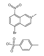 5-Brom-2-methyl-8-nitroisochinolinium-p-toluolsulfonat Structure