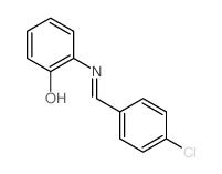 2-[(4-chlorophenyl)methylideneamino]phenol结构式