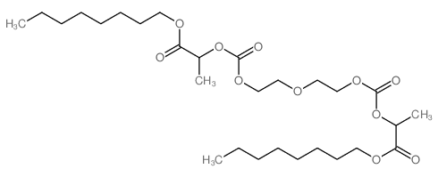octyl 2-[2-[2-(1-octoxycarbonylethoxycarbonyloxy)ethoxy]ethoxycarbonyloxy]propanoate结构式