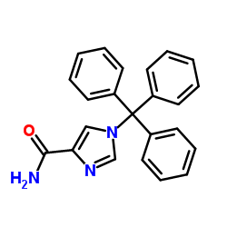 1-Trityl-1H-imidazole-4-carboxamide结构式