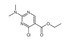 ethyl 4-chloro-2-(dimethylamino)pyrimidine-5-carboxylate Structure