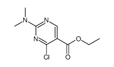 ethyl 4-chloro-2-(dimethylamino)pyrimidine-5-carboxylate结构式