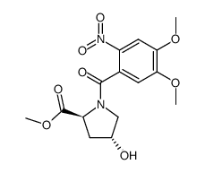 1-(4,5-dimethoxy-2-nitrobenzoyl)-4-hydroxypyrrolidine-2-carboxylic acid methyl ester Structure