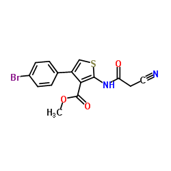 methyl 4-(4-bromophenyl)-2-[(cyanoacetyl)amino]thiophene-3-carboxylate picture