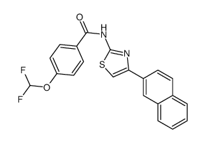 4-(difluoromethoxy)-N-(4-naphthalen-2-yl-1,3-thiazol-2-yl)benzamide Structure