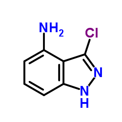 4-氨基-3-氯(1h)吲唑结构式