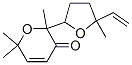 2-(5-Methyl-5-ethenyltetrahydrofuran-2-yl)-2,6,6-trimethyl-2H-pyran-3(6H)-one Structure