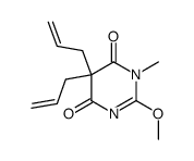 2-Methoxy-1-methyl-5,5-di(2-propenyl)pyrimidine-4,6(1H,5H)-dione structure