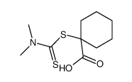 1-(dimethylcarbamothioylsulfanyl)cyclohexane-1-carboxylic acid Structure