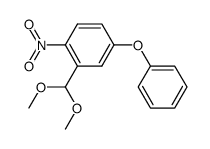 2-(dimethoxymethyl)-1-nitro-4-phenoxy-benzene结构式