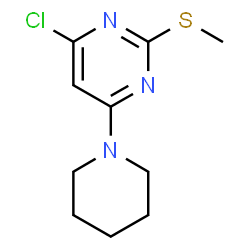 4-CHLORO-2-(METHYLTHIO)-6-(PIPERIDIN-1-YL)PYRIMIDINE structure