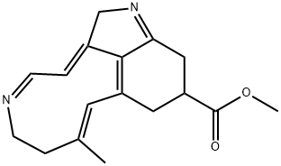 2,6,7,10,11,12-Hexahydro-8-methylazecino[4,5,6-cd]indole-11-carboxylic acid methyl ester结构式