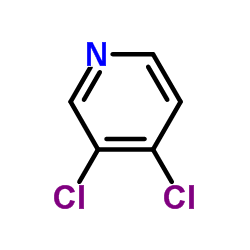 3,4-二氯吡啶结构式