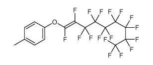 1-(1,2,3,3,4,4,5,5,6,6,7,7,8,8,9,9,9-heptadecafluoronon-1-enoxy)-4-methylbenzene结构式