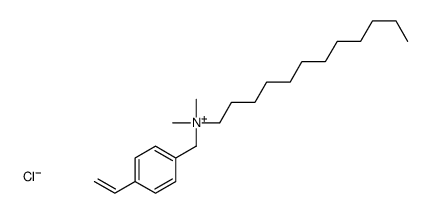 Dimethyldodecyl(4-vinylbenzyl)aminium·chloride structure