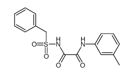 N'-benzylsulfonyl-N-(3-methylphenyl)oxamide结构式