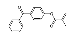 4-甲基丙烯酰氧基二苯甲酮结构式
