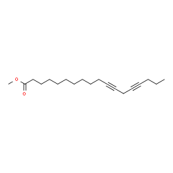 11,14-Octadecadiynoic acid methyl ester结构式