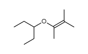 2-(1-ethyl-propoxy)-3-methyl-but-2-ene Structure