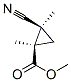 Cyclopropanecarboxylic acid, 2-cyano-1,2-dimethyl-, methyl ester, trans- (9CI) picture