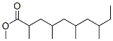 2,4,6,8-Tetramethyldecanoic acid methyl ester structure