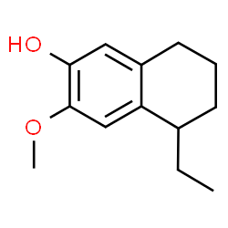 2-Naphthalenol,5-ethyl-5,6,7,8-tetrahydro-3-methoxy-(9CI) Structure