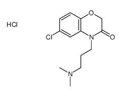 3-(6-chloro-3-oxo-1,4-benzoxazin-4-yl)propyl-dimethylazanium,chloride结构式
